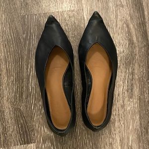 Top shop pointed black flats size 39 EUR